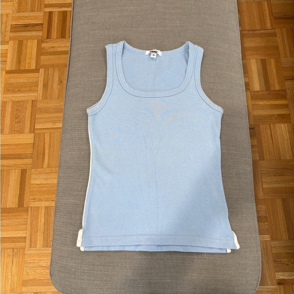Vital Light Blue Sleeveless Top